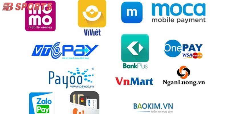 Thao tác nạp tiền BSPORT bằng ví điện tử tiện lợi